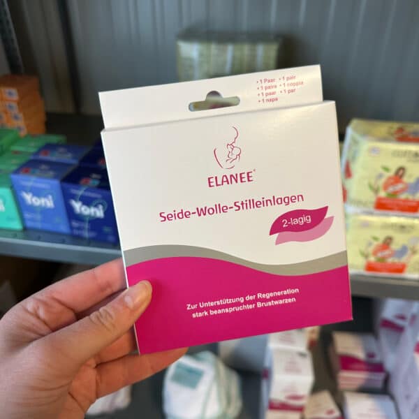 Elanee wasbare zijde wol zoogkompressen duurzame herbruikbare borstkompressen zacht ademend en comfortabel voor borstvoeding verkrijgbaar bij Pure Start