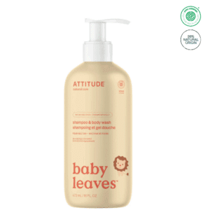 Douchegel en shampoo in één, van Attitude Baby Leaves