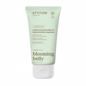 Anti Striae olie van Attitude Blooming Belly. In tube.