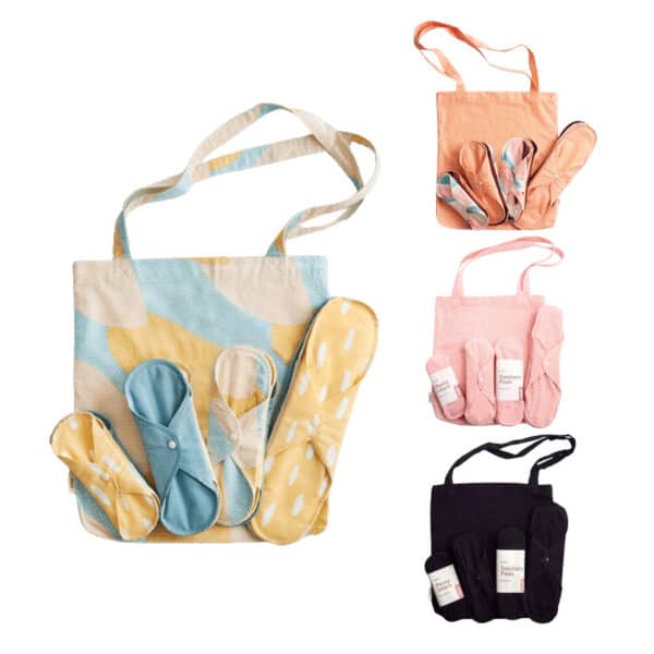 Imse Vimse wasbaar maandverband startset biologisch katoen diverse kleuren