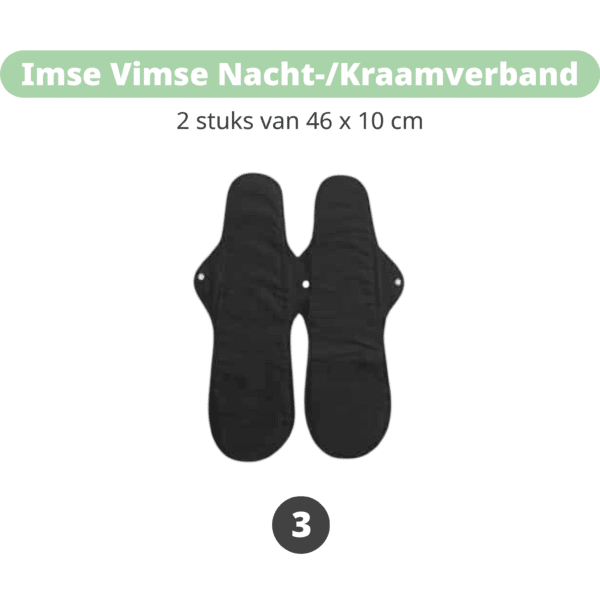 Biologisch kraampakket voor bevalling thuis met herbruikbare benodigdheden