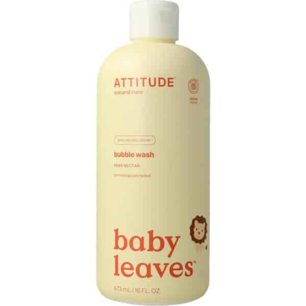 Badschuim en wasgel voor baby's van Attitude