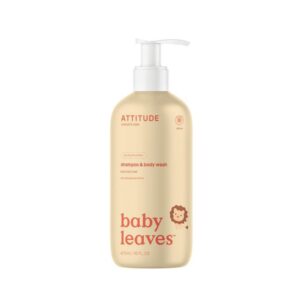 Baby Shampoo & Body Wash - Peer Nectar - 473 ml - Attitude Baby Leaves