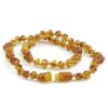 Grünspecht Barnsteen Baby Ketting (cognac rond) - Afbeelding 2