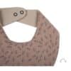 Bandana Kwijlslabbetje - Biologisch Katoen - Beige Leaves - Popolini - Afbeelding 2