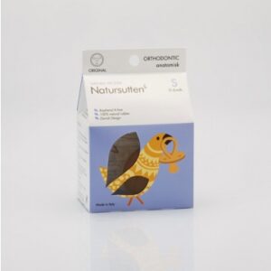 Fopspeen Natuurrubber - Rond Schild / Anatomische Speen - Natursutten - S (0-6 maand)