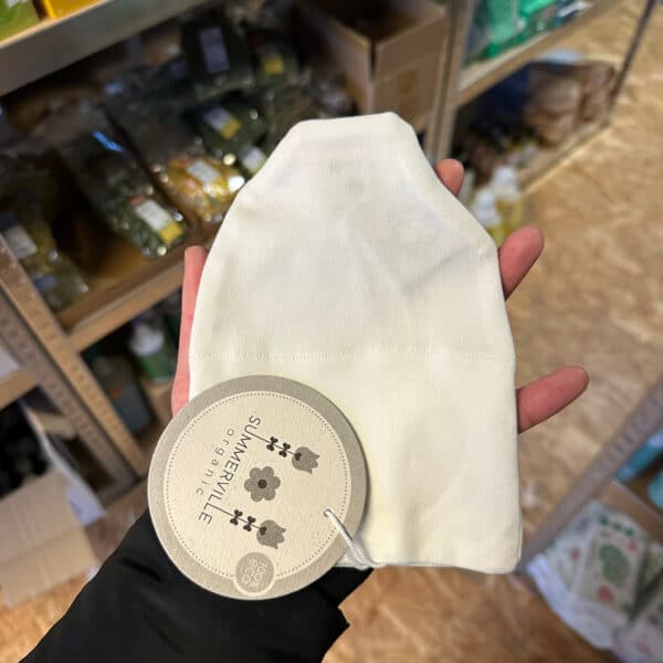 Summerville Organic babymutsje wit – zacht biologisch katoenen mutsje voor baby’s