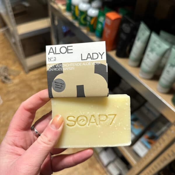 Natuurlijke lichaamszeep met aloë vera van Soap7 – hydraterende en milde zeepbar voor de gevoelige huid