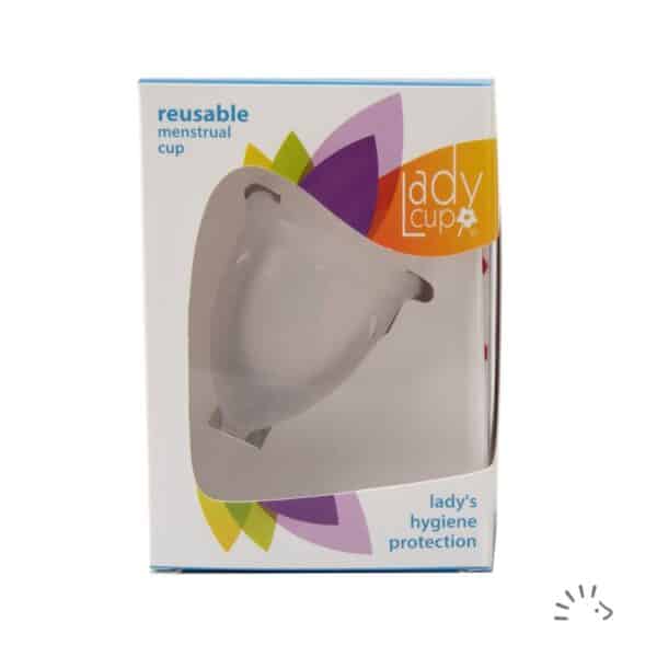 LadyCup Menstruatiecup herbruikbaar in verpakking