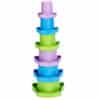 Toren van stapelbekers van Green Toys gerecycled plastic speelgoed.