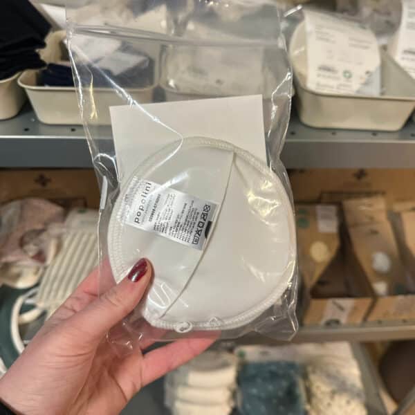 Popolini wasbare gevormde zoogkompressen van biologisch katoen, 6 stuks