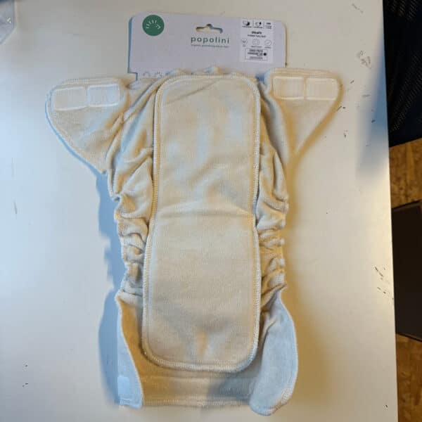 Popolini wasbare luier Organic Ultrafit van biologisch katoen, absorberende en herbruikbare luier