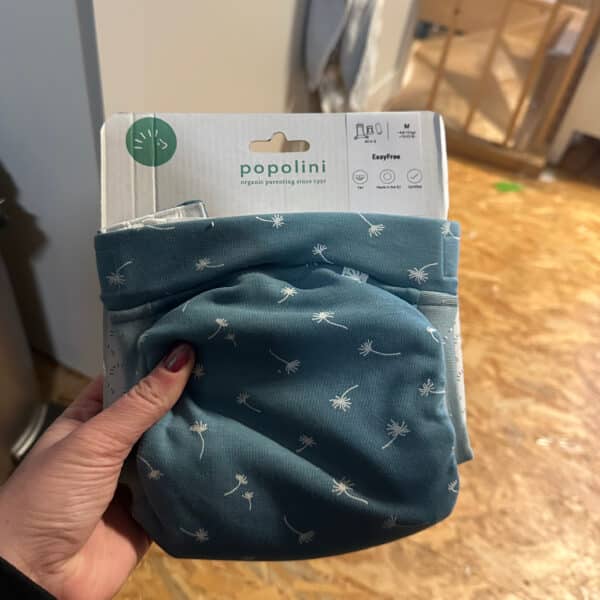 Popolini wasbare luier EasyFree AI3 van biologisch katoen, verstelbare en herbruikbare luier