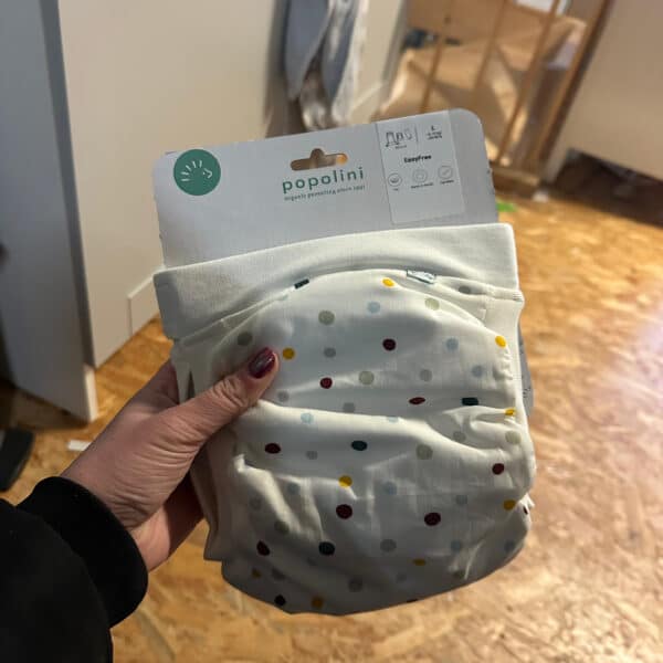 Popolini wasbare luier EasyFree AI3 van biologisch katoen, verstelbare en herbruikbare luier