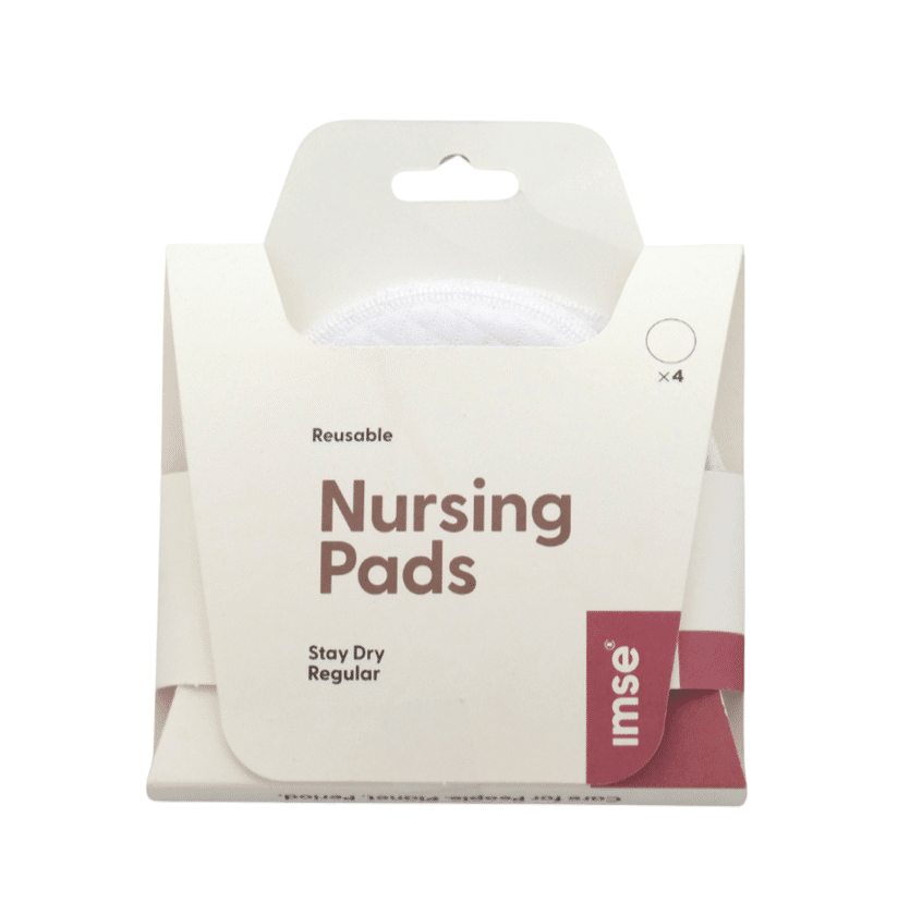 4 stuks zoogkompressen van biologisch katoen met stay dry.