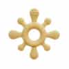 Siliconen bijtring Coral geel van Summerville Organic voor baby tandjes
