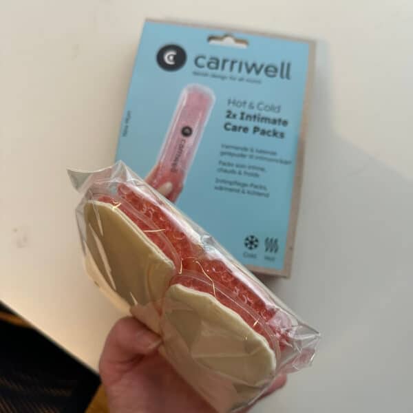 Carriwell warm koud perineum kompres 2 stuks – verlicht pijn en bevordert herstel na de bevalling, verkrijgbaar bij Pure Start