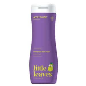 Attitude Little Leaves 2-in-1 shampoo en body wash vanille peer, ecologische en huidvriendelijke babyverzorging