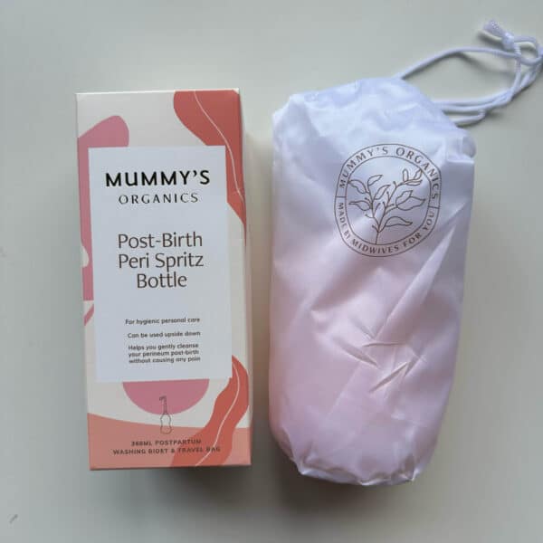 Mummy's Organics spoelfles voor zachte verzorging van het perineum
