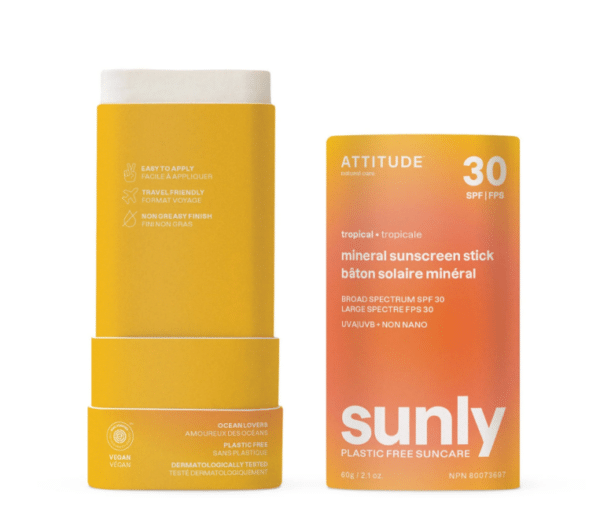 Geopende tube Sunly zonnebrand tropical.