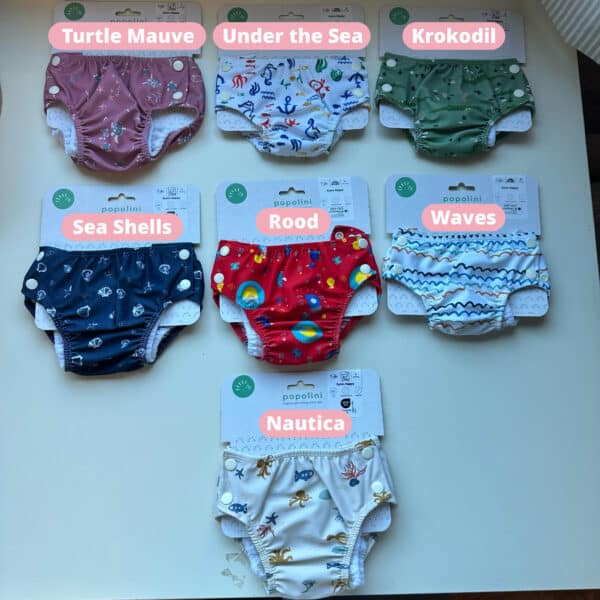 Herbruikbare zwemluier Popolini geschikt voor zwembad en strand