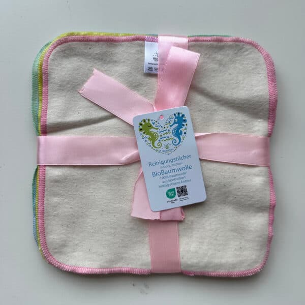 Blumchen wasbare babydoekjes set van 10 biologisch katoen voor babyverzorging