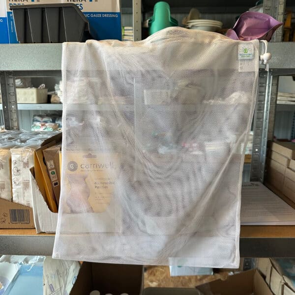 Wasnet met trekkoord Blumchen 40x50 cm voor wasbare babyproducten