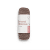 2 borstwarmers in verpakking, bruin wol