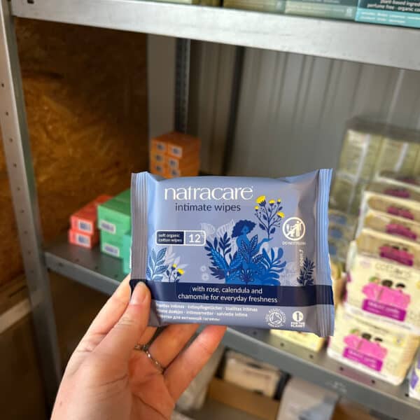 Natracare biologische intieme doekjes van natuurlijke ingrediënten, plasticvrij en zacht voor de huid bij Pure Start