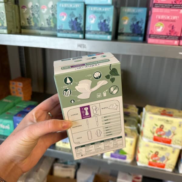 Natracare inlegkruisjes string tanga van biologisch katoen, plasticvrij en ademend bij Pure Start