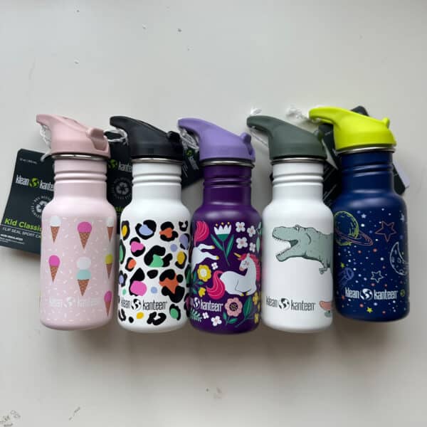 Klean Kanteen RVS drinkfles Kid Kanteen 355 ml met flip sportdop