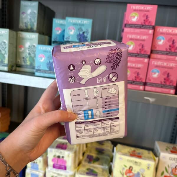 Natracare maandverband maxi pads super van biologisch katoen, plasticvrij en ademend bij Pure Start