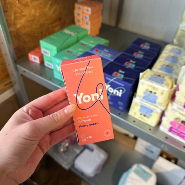 Yoni biologische tampons heavy van 100% biologisch katoen, plasticvrij en duurzaam bij Pure Start