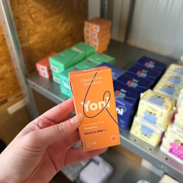 Yoni biologische tampons medium van 100% biologisch katoen, plasticvrij en duurzaam bij Pure Start