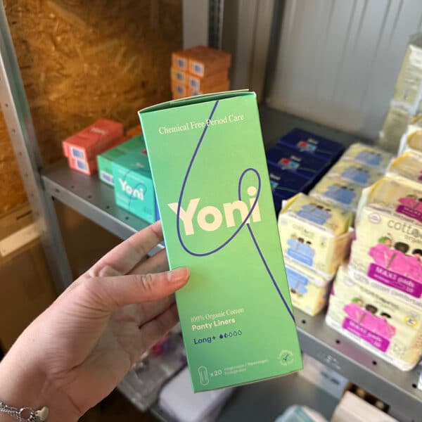 Yoni biologische inlegkruisjes long van 100% biologisch katoen, ademend en plasticvrij bij Pure Start