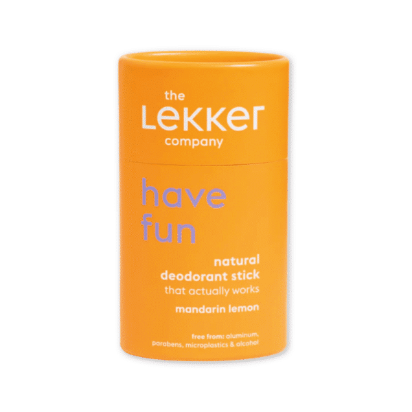 The Lekker company deo stick have fun oranje Mandarin lemon, mandarijn, citroen