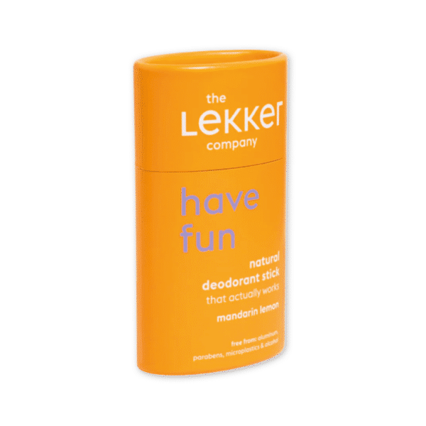 The Lekker company deo stick have fun oranje Mandarin lemon, mandarijn, citroen