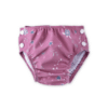 Wasbare zwemluier Turtle Mauve van Popolini – duurzame en herbruikbare zwemluier met schattige schildpadprint in zachte mauve tint, perfect voor comfortabele waterpret.