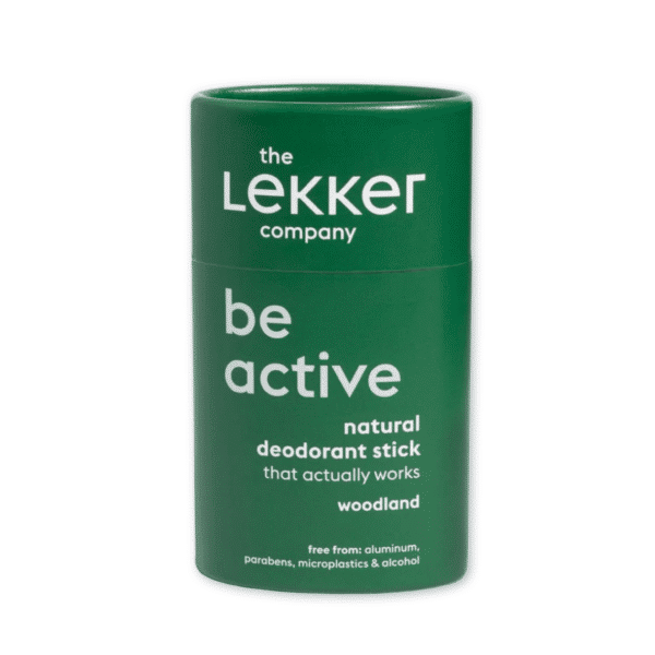 Woodland Be active deodorant van Lekker Company, groen, donkergroen, Woodland