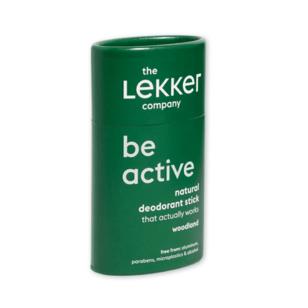 Woodland Be active deodorant van Lekker Company, groen, donkergroen, Woodland