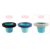Popolini Potty Cover Merinowol Ecru en wit – zachte en ademende hoes van merinowol in blauw, speciaal ontworpen voor extra comfort en warmte op het plaspotje van je kind.