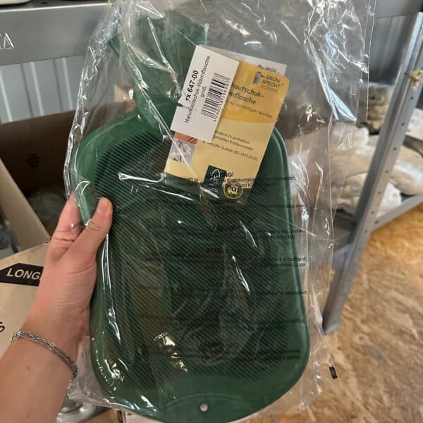 Grünspecht kruik natuurrubber 2 liter – grote en duurzame warmwaterkruik van natuurlijk rubber voor langdurige warmte en comfort