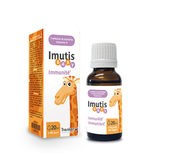 Probiotica en vitamine d druppels voor baby. VAn Trenker imutis.