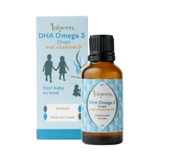 Omega 3 voor baby en kind, inclusief vitamine D. Van Laveen.