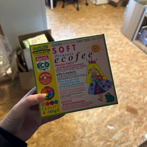 Ökonorm zachte boetseerklei 4 kleuren Princess natuurlijke kinderklei veilig en gifvrij speelgoed