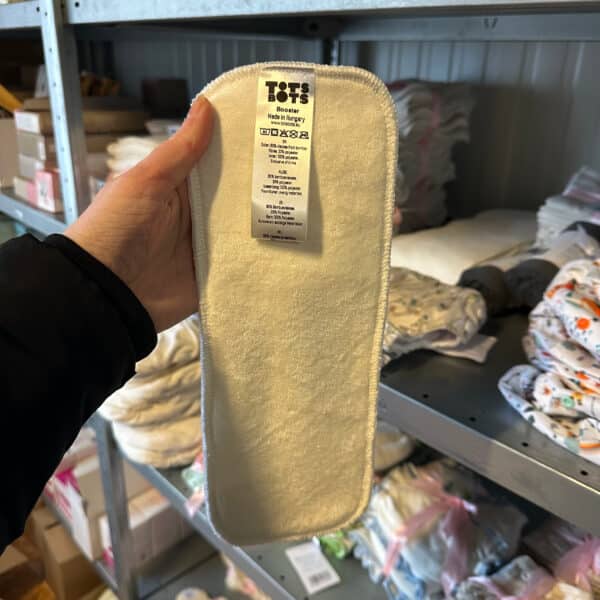 TotsBots bamboe booster 11 x 30 cm extra absorberende inlegger voor wasbare luiers