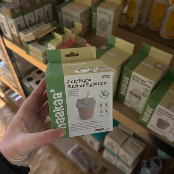 Haakaa siliconen drinkbeker met deksel en rietje blauw herbruikbare baby en peuter beker BPA vrij