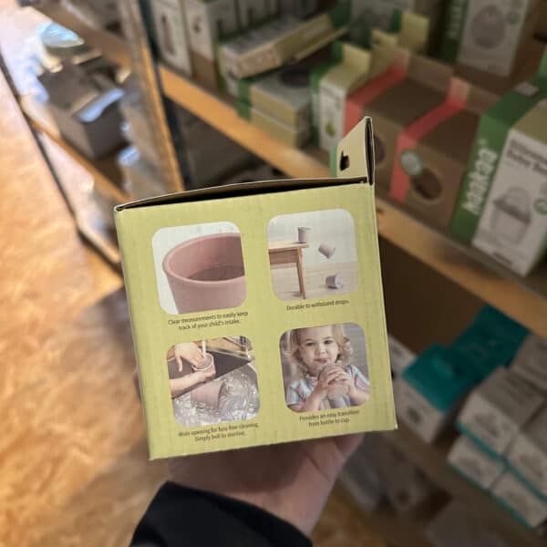 Haakaa siliconen drinkbeker met deksel en rietje blauw herbruikbare baby en peuter beker BPA vrij