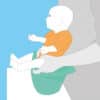 Wit ongeverfd Easypisi BZC plaspotje voor baby’s – duurzaam en ergonomisch design