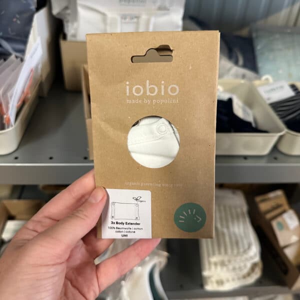 Popolini romperverlenger set van 3 – gemaakt van biologisch katoen, verlengt rompers eenvoudig voor extra draagcomfort en langere gebruiksduur.